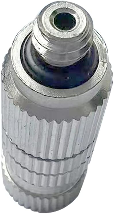 High Pressure Brass Nickel Plated Misting Nozzle for Outdoor Cooling Mist System, 0.3mm Ceramics Orifice, Anti-Drip Cleanable, 10pcs