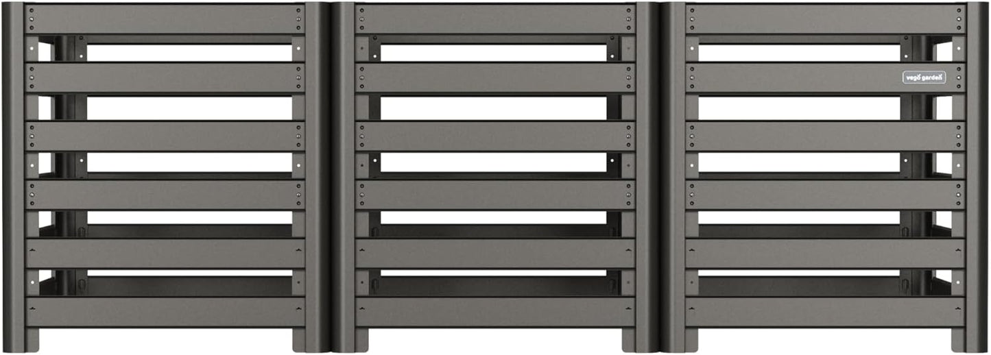 Vego Garden 32" Tall Modular Compost Bin 90" x 30" x 32"