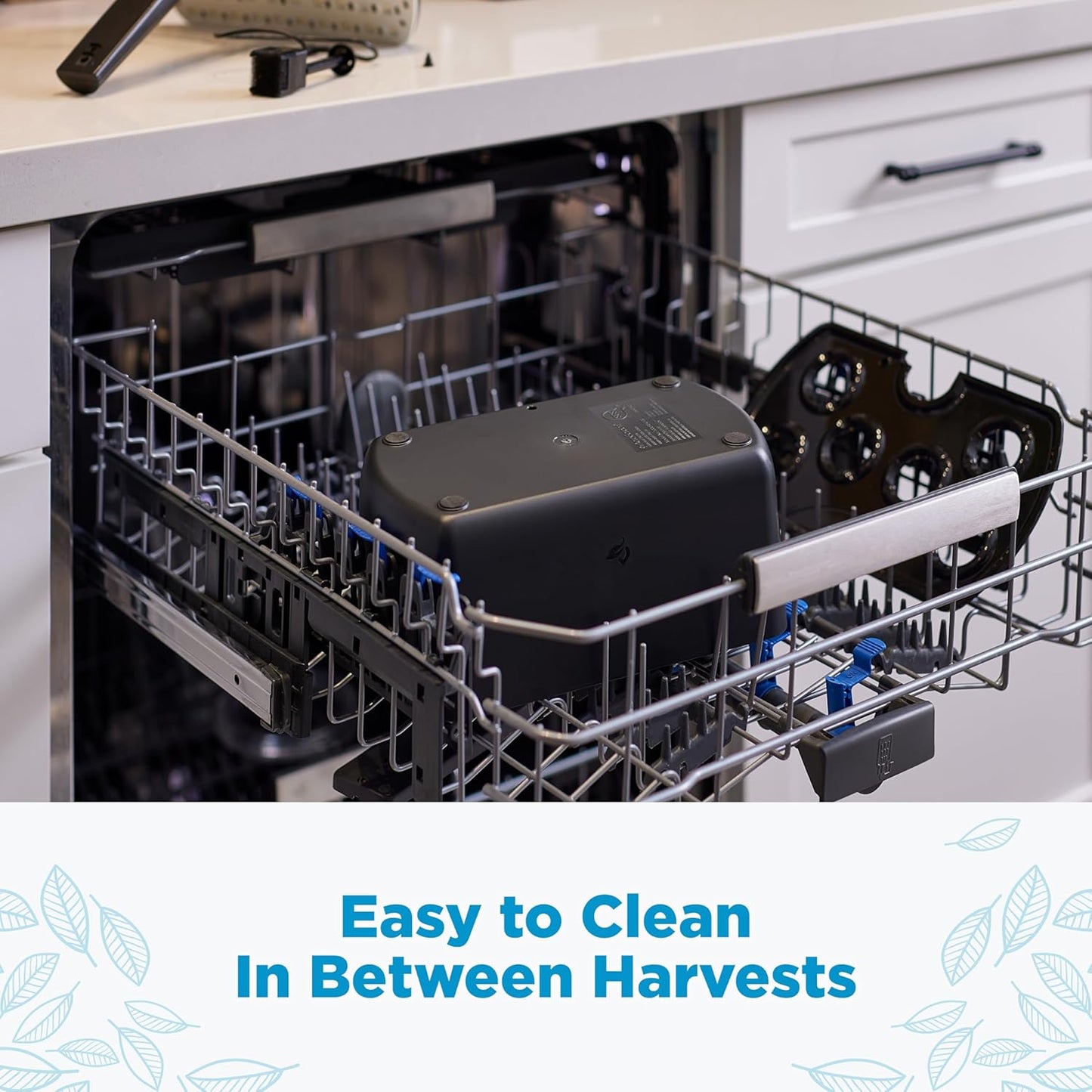 AeroGarden Harvest Lite, Indoor Garden Hydroponic System with LED Grow Light, Holds up to 6 AeroGarden Pods, Black