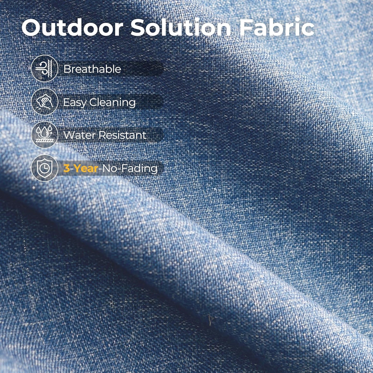 HOOOWOOO Outdoor Sectional Patio Furniture Set with Fire Pit Table,10 Pieces Wicker Conversation Sets L Shaped Couch,Extra Deep Out Door Sofa Outside Furniture with Swivel Chairs,Denim Blue