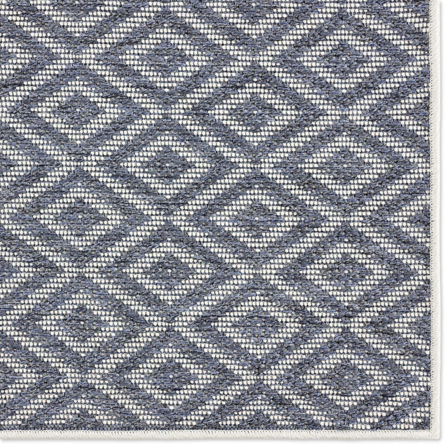 Home Dynamix Tripoli Lydia Modern Indoor/Outdoor Area Rug, Denim/Cream, 3'7"x5'2" Rectangle