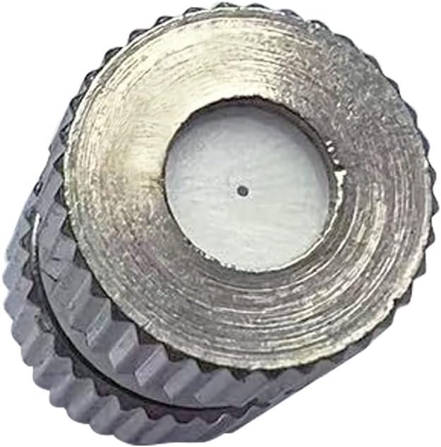 High Pressure Brass Nickel Plated Misting Nozzle for Outdoor Cooling Mist System, 0.8mm Ceramics Orifice, Detachable & Cleanable, 10pcs