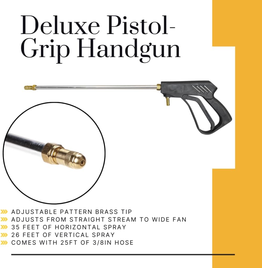 25 Gallon Boomless Spot Sprayer – 4.0 GPM Diaphragm Pump, Deluxe Handgun, 3-Nozzle Boom, 12V ATV Sprayer for Lawn, Garden, Fence Lines, Food Plots & Acreage