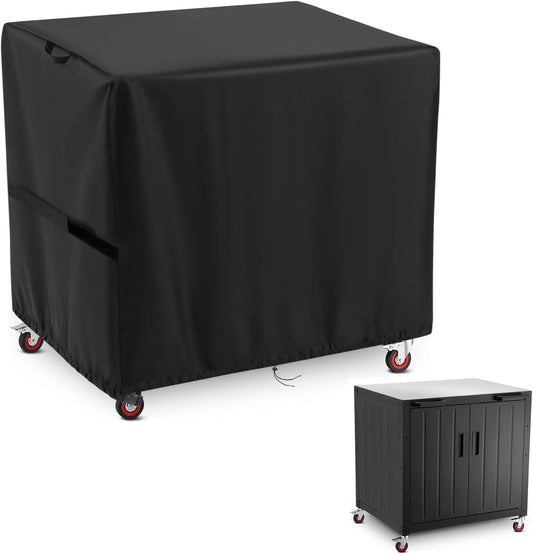 Outdoor Grill Table Cover for Feasto Grill Cart with Storage Cabinet, Waterproof Outdoor Bar Cart Grill Cart Covers, 36"x26"x36" Table Cover for Grill Dining Kitchen Cart