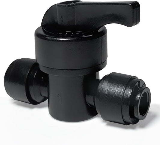 10 Pack Quick Connect 1/4" Drip Irrigation Shut Off Valve, Universal Drip Irrigation Tubing Coupling Valve, Leak Free Connector Locking Fitting for Sprinkler or Drip Irrigation System