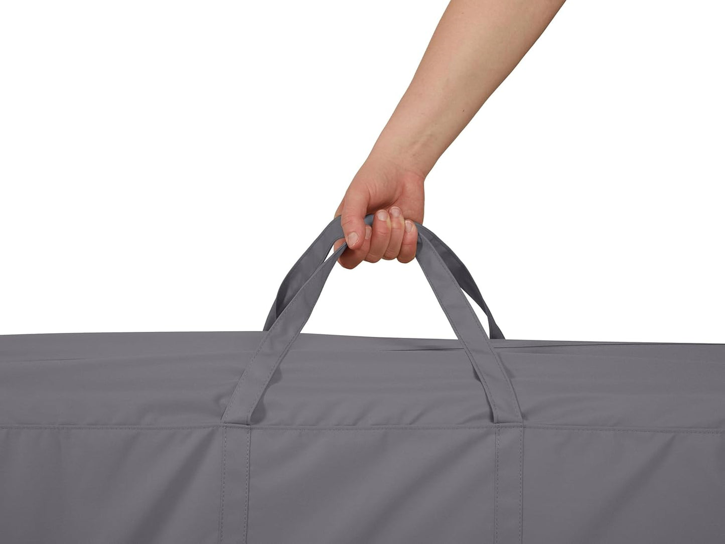 Covermates Cushion Storage Bag - Weather Resistant Polyester, Weather Resistant, Water Resistant Zipper, Cover Accessories, 75W x 18D x 26H, Charcoal