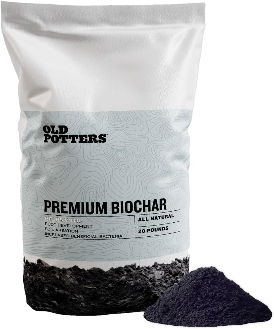 Premium Biochar Soil Enhancer – 100% Organic Charcoal Amendment for Improved Soil Health and Plant Growth (24 Quarts)