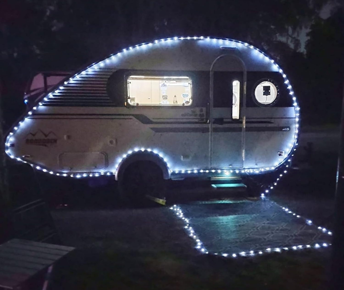 QITONG Extra-Long 144FT White Solar Fairy Lights, 2 Pack Total 400LED Solar String Lights Outdoor Waterproof, 8 Modes Silver Wire Solar Twinkle Mini Lights