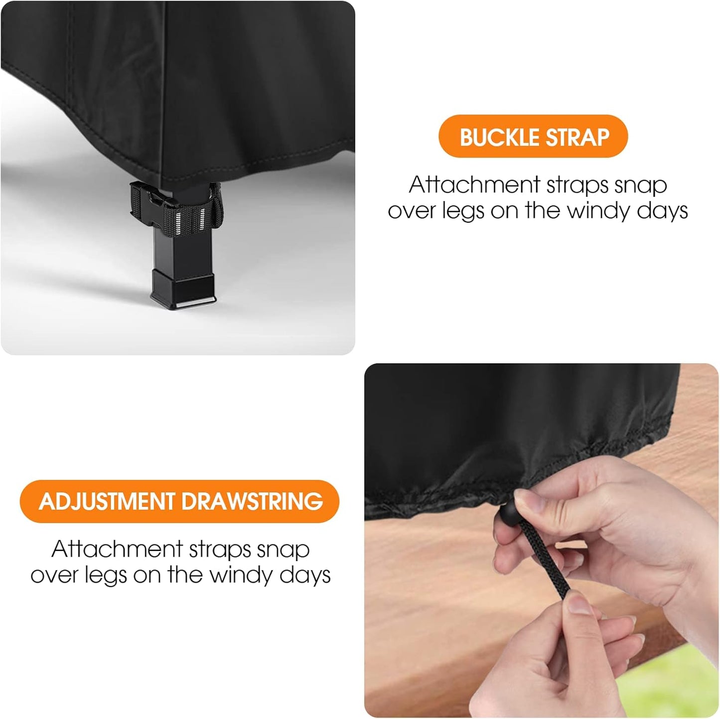 Outdoor Prep Table Cover for Inkmin Double-Shelf Movable Dining Cart Table, Patio Bar Cart Cover, Waterproof Outdoor Grill Cart Covers Pizza Oven Covers - 27 x 22 x 30 Inch