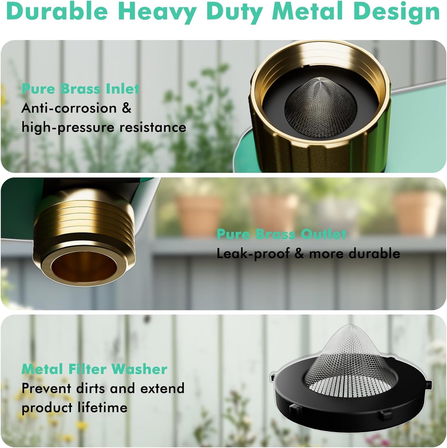 RESTMO Smart Sprinkler Timer with Flow Meter, Water Timer for Garden Hose, Brass Inlet & Outlet, Automatic Lawn & Yard Irrigation Watering System, APP Remote Control (2.4Ghz WiFi Connection)