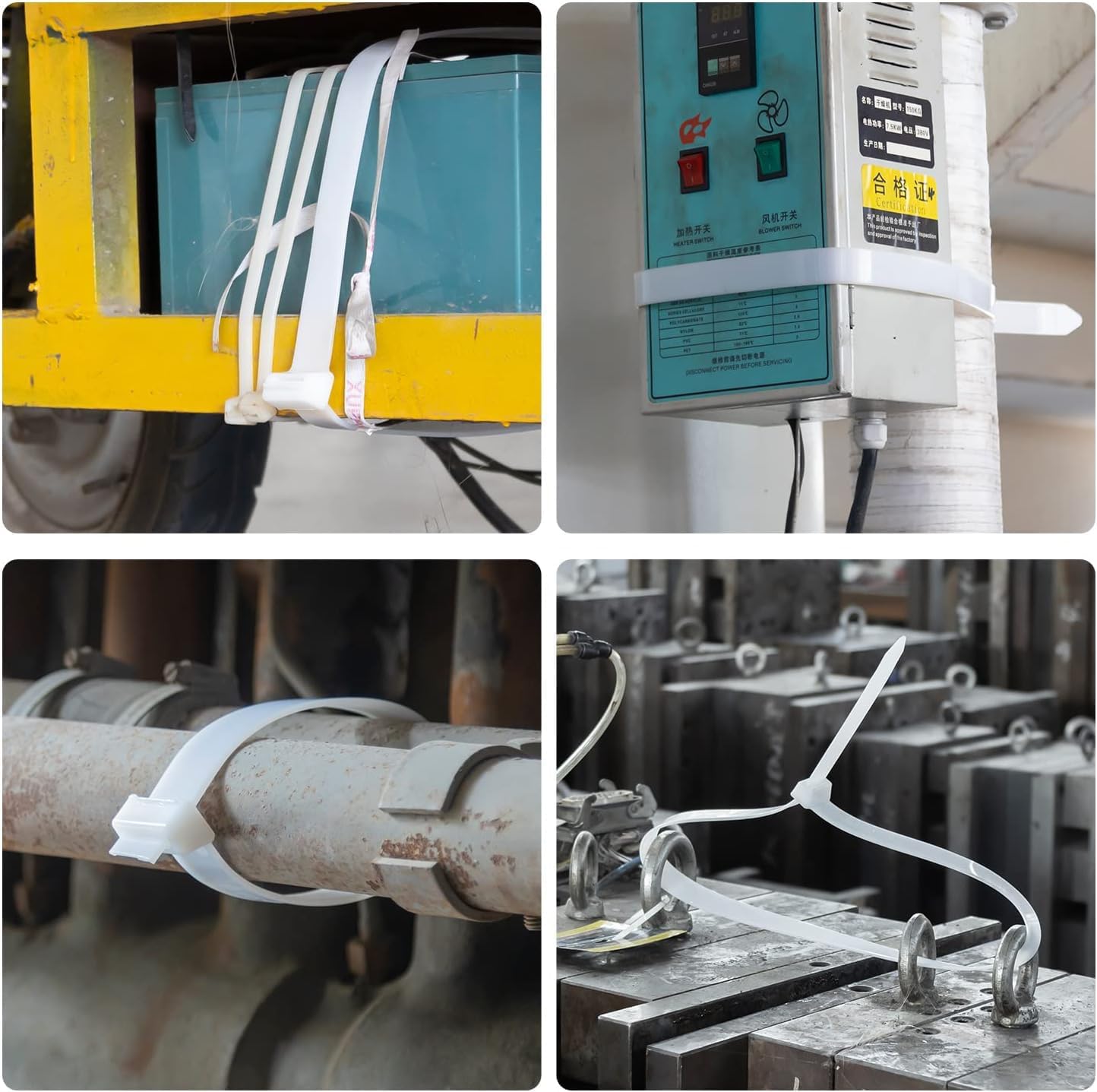 12 inch Purple Zip Ties Heavy Duty 100 PCS, 250 LBS Ultra Exclusive Strong Plastic Wire Ties, Large Cable Ties Extra Long Tie Wraps, Indoor and Outdoor UV Resistant