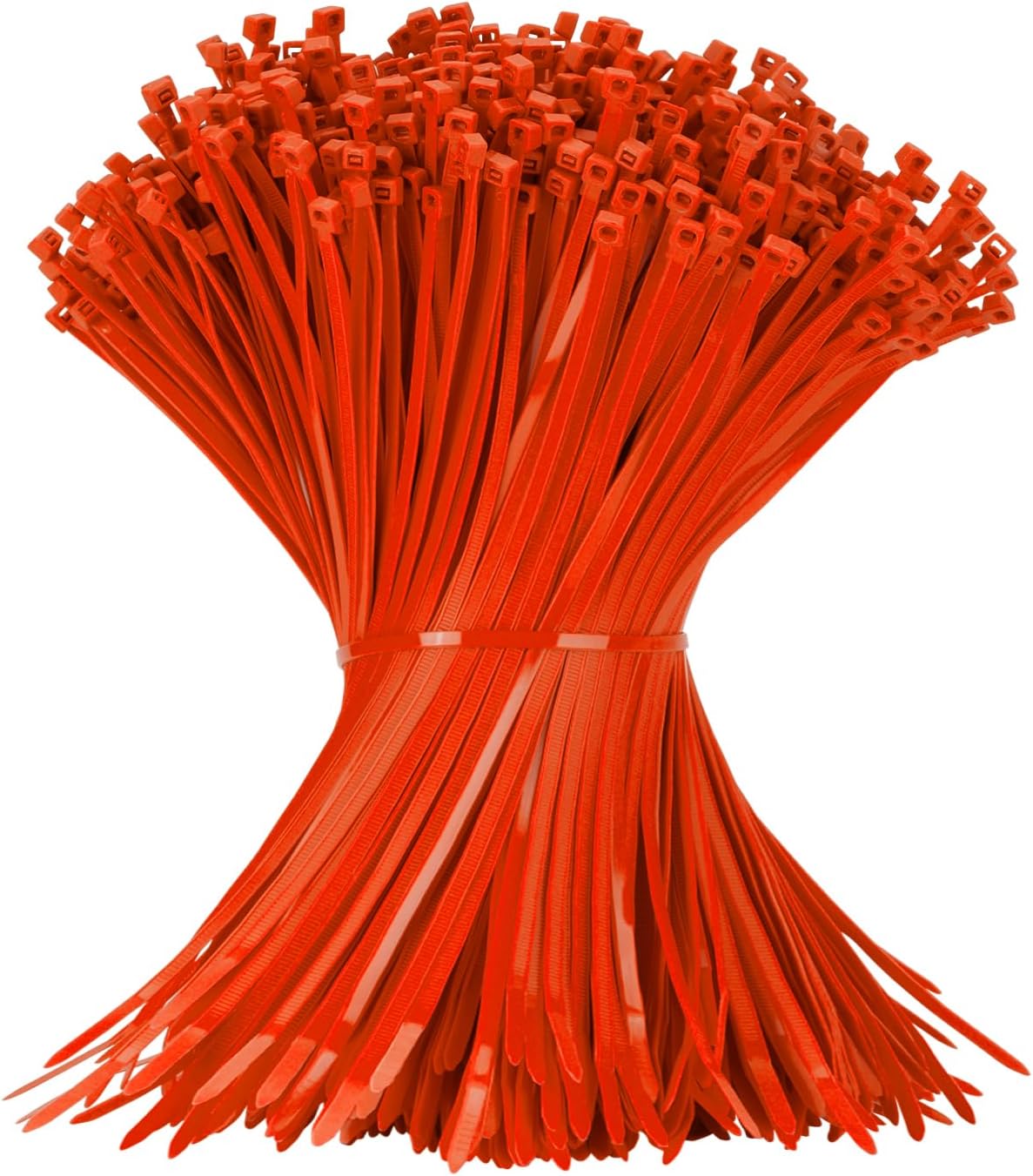 12 Inch Zip Ties Red 1000 PCS, 50 Lbs- Heavy Duty Tensile Strength, Nylon PA66 UV Resistant Cable Ties for Indoor and Outdoor Use - Ideal for object bundling and fastening