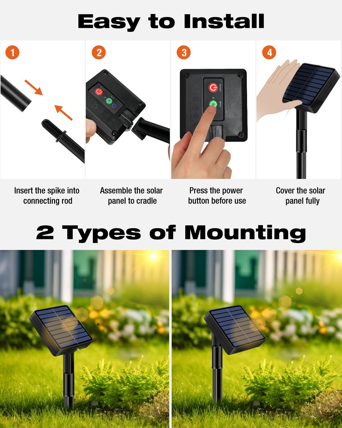 3 Pack Solar Fairy Lights for Outside Waterproof, 49FT/15M 150LED Solar String Light Outdoor 8 Modes Solar Twinkle Lights for Garden Yard Christmas Tree Wedding Party Decor, Cool White