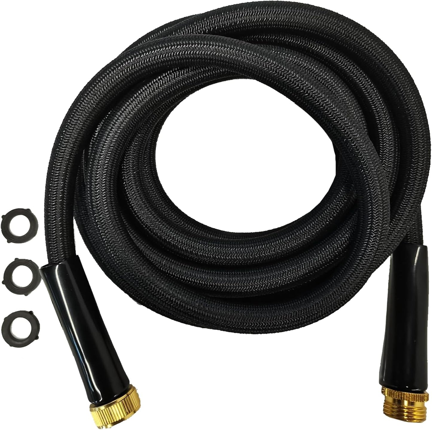 Garden Hose 25FT, Non-Expanding, Lightweight Hose, Leak-Proof Metal Interface, No-Knots, Easy to Carry, Wear-Resistant, Sturdy, Flexible, 3/4GHT, Water Hose for Yard, Garden, NO-Nozzle