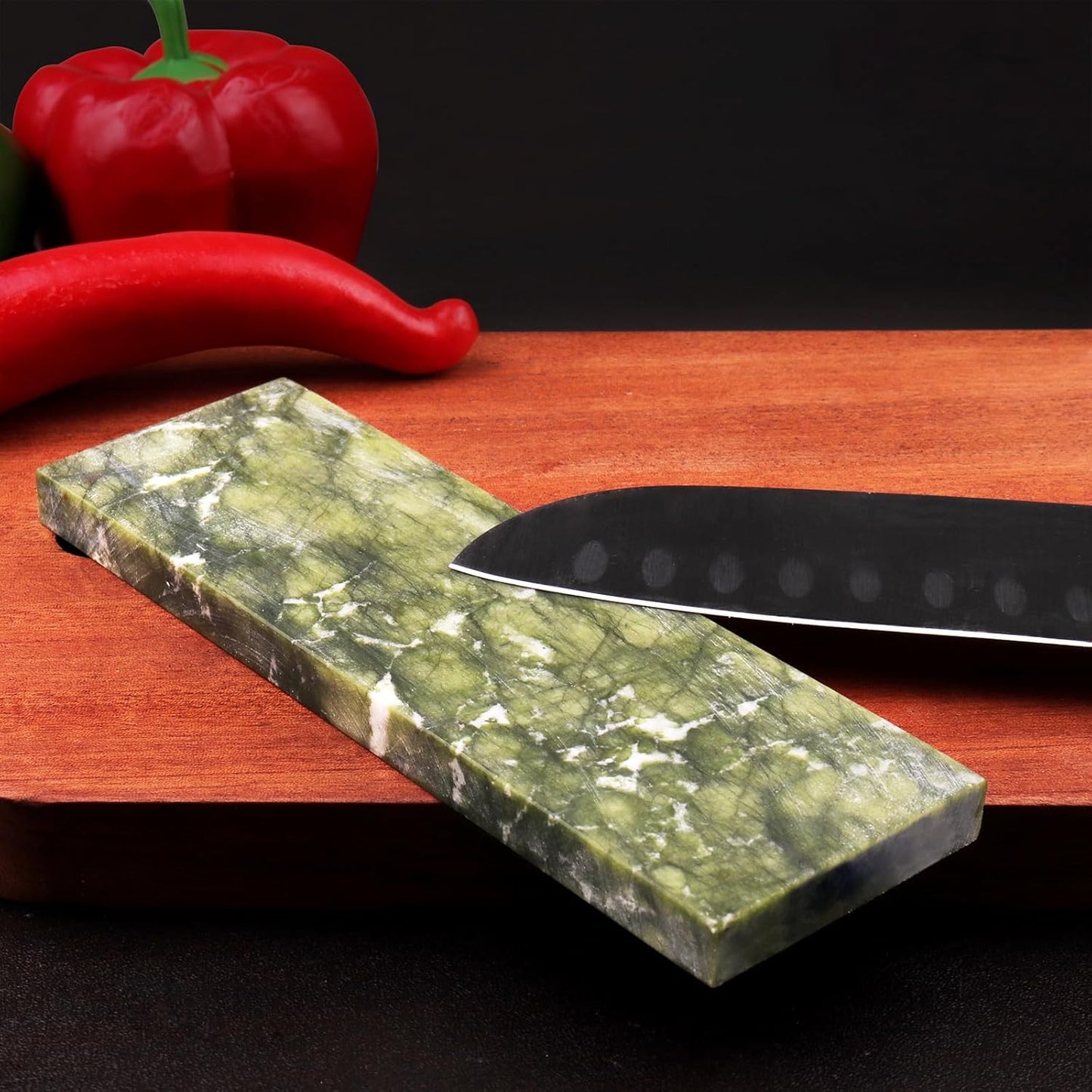 10000# Sharpening Stone,Ultra Fine Polishing Mirror Edge Stone Natural Green Hard Sharpener Whetstone for Knives Tools,Cutting Tools (5.9x1.97x0.39Inch)