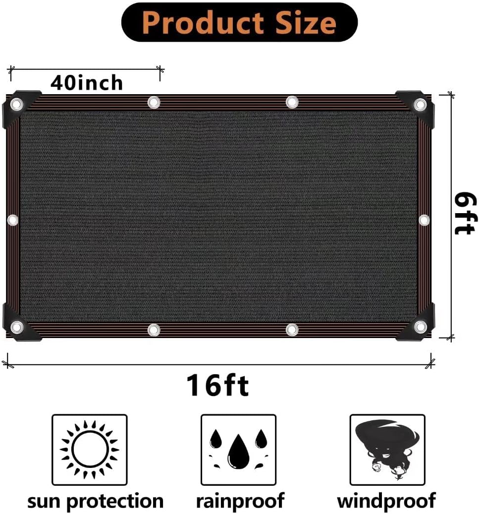 Shade Cloth - 70-90% Sunblock Net for Garden Patio,Shade Sails for Plants Greenhouse Outdoor Pergola Lawn Swimming Sun Shade Cloths for Kennel Chicken Coop Easier to Hang Shade Net Cover…