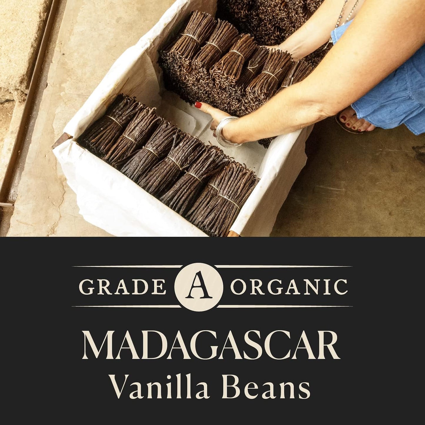 10 Organic Madagascar Whole Vanilla Beans, Grade A Pods, Premium Vanilla Beans for Making Extract & Baking - Cook’s