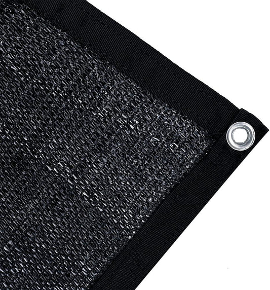 Agfabric 70% Sun-Block Shade Cloth Net Mesh Shade with Grommets for Garden Patio 10’ X 20’, Black