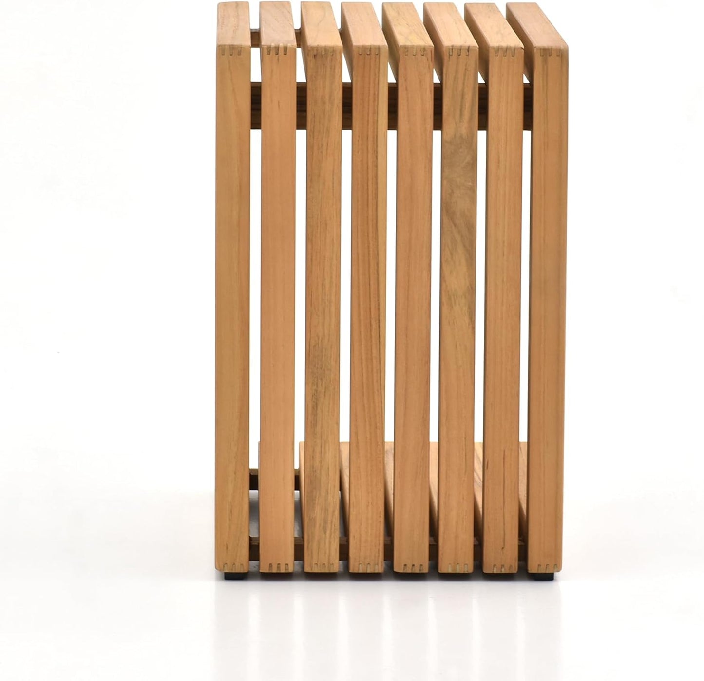 Teak Wood Weather Resistant Outdoor Side Table, Adirondack HDPE Small Outdoor Table for Outside or Indoor