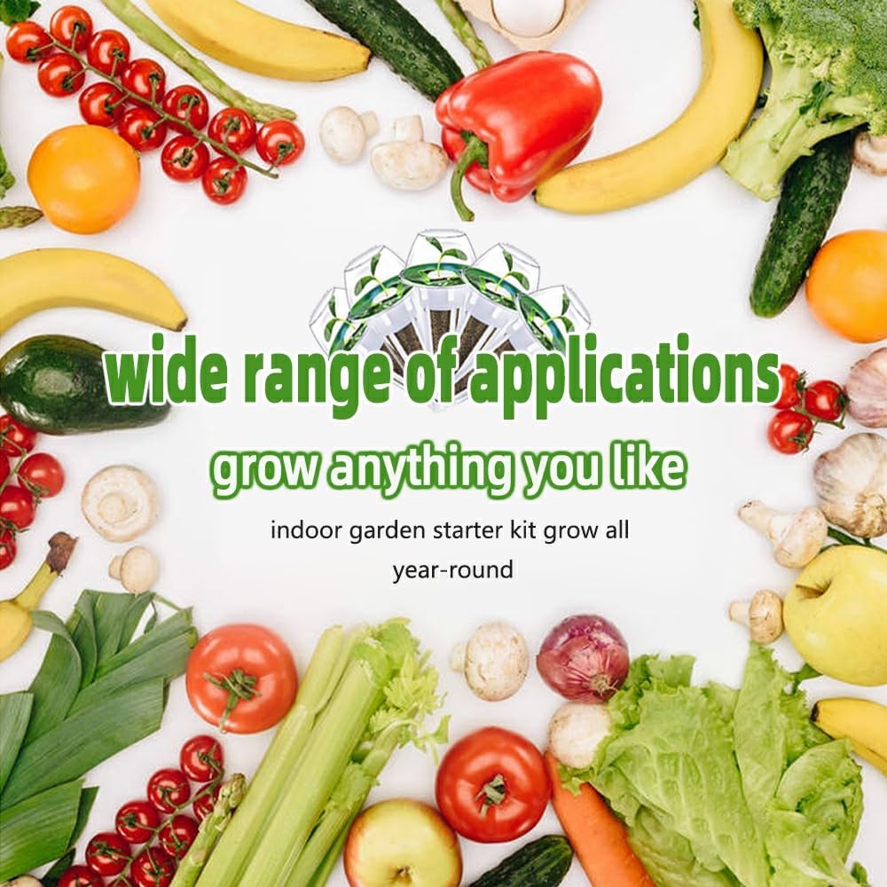 90pcs Hydroponic Seed Pod Kit Include 30pcs Plant Replacement Basket Containers,30 Grow Domes and 30 Seed Label Compatible with Hydroponic Growing Garden System(0.5 Inch,White)