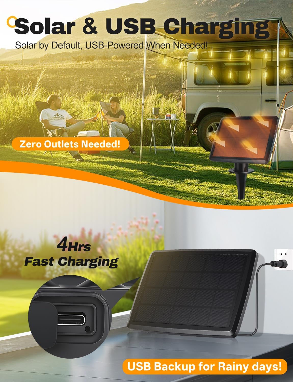 Tenmiro 120FT Solar Outdoor String Lights with Remote and 32+2 LED Shatterproof Bulbs Dimmable & Timing 3 Light Modes Solar Patio String Lights for Cafe, Garden, Deck, Outside Wedding Last for 10+Hrs