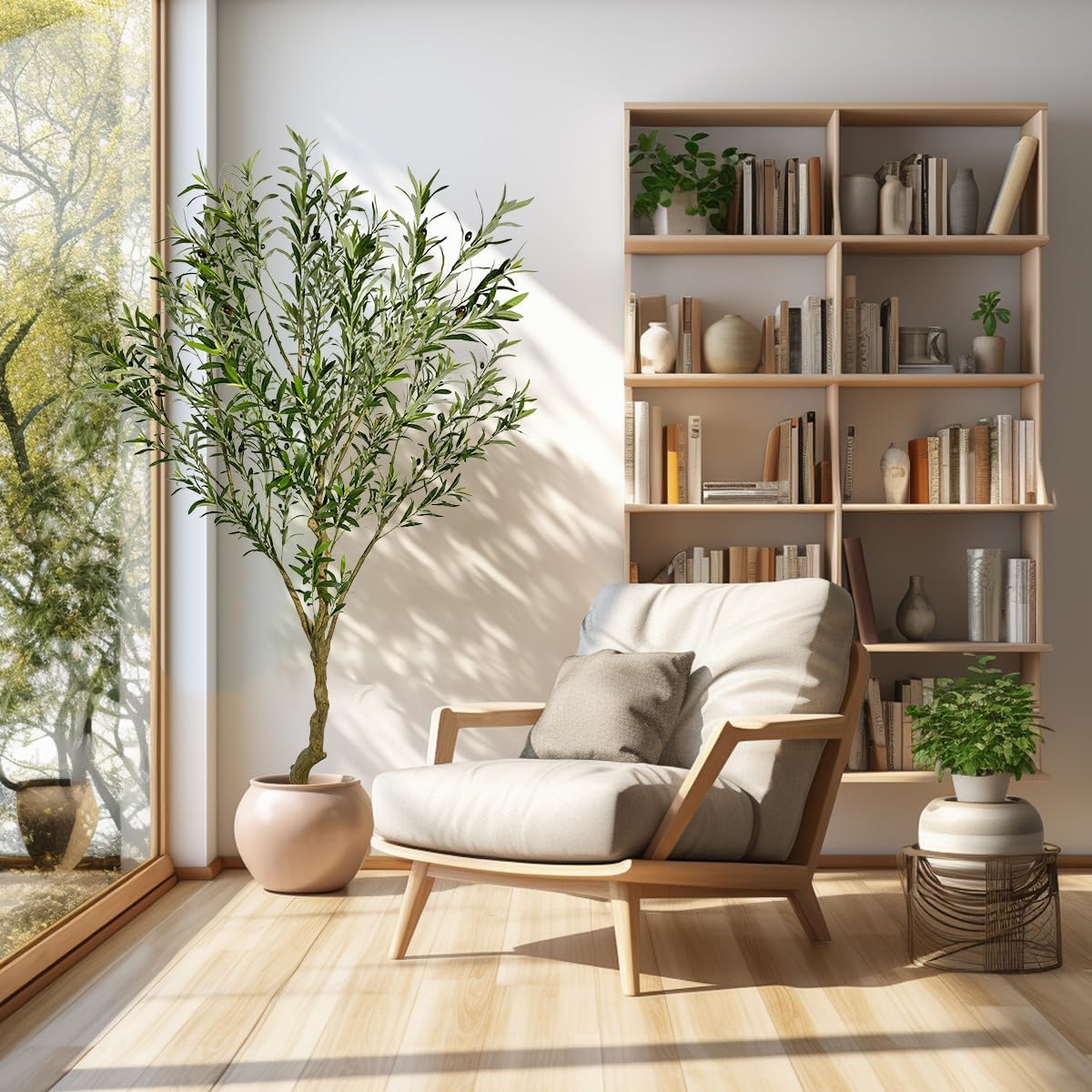 7ft Artificial Olive Tree Fake Tree Interior Decoration Tree Artificial Tree Fauk Tree