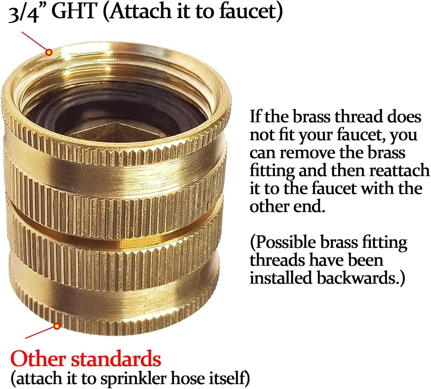 50ft Sprinkler Soaker Hose with Holes, 3-Tube Sprinkler Hose & Soaker Hose with 15 Landscape Staples, New Flexible Material