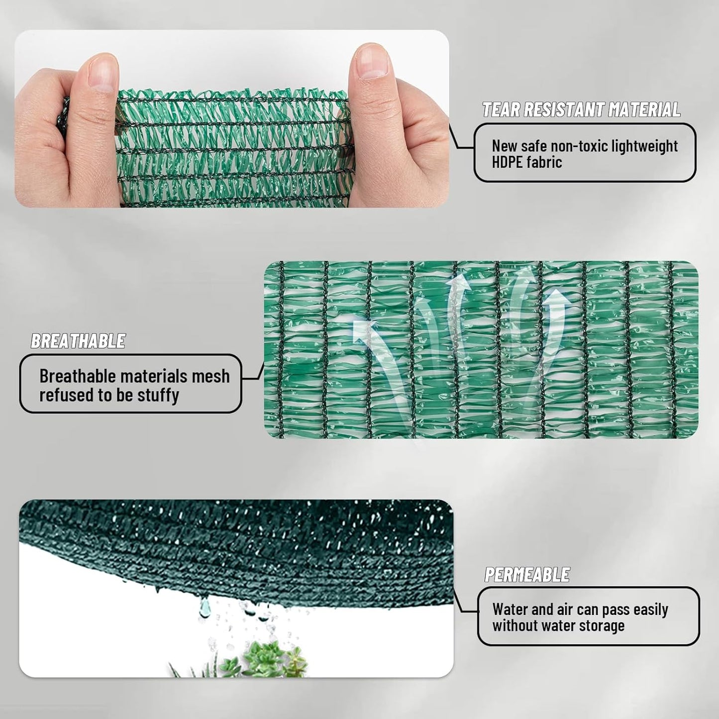 LOVE STORY 10x12FT 70% Green Shade Cloth Sun Shade Net with Grommets Sunblock Net Mesh Tarp for Garden,Plants Cover,Greenhouse and Patio