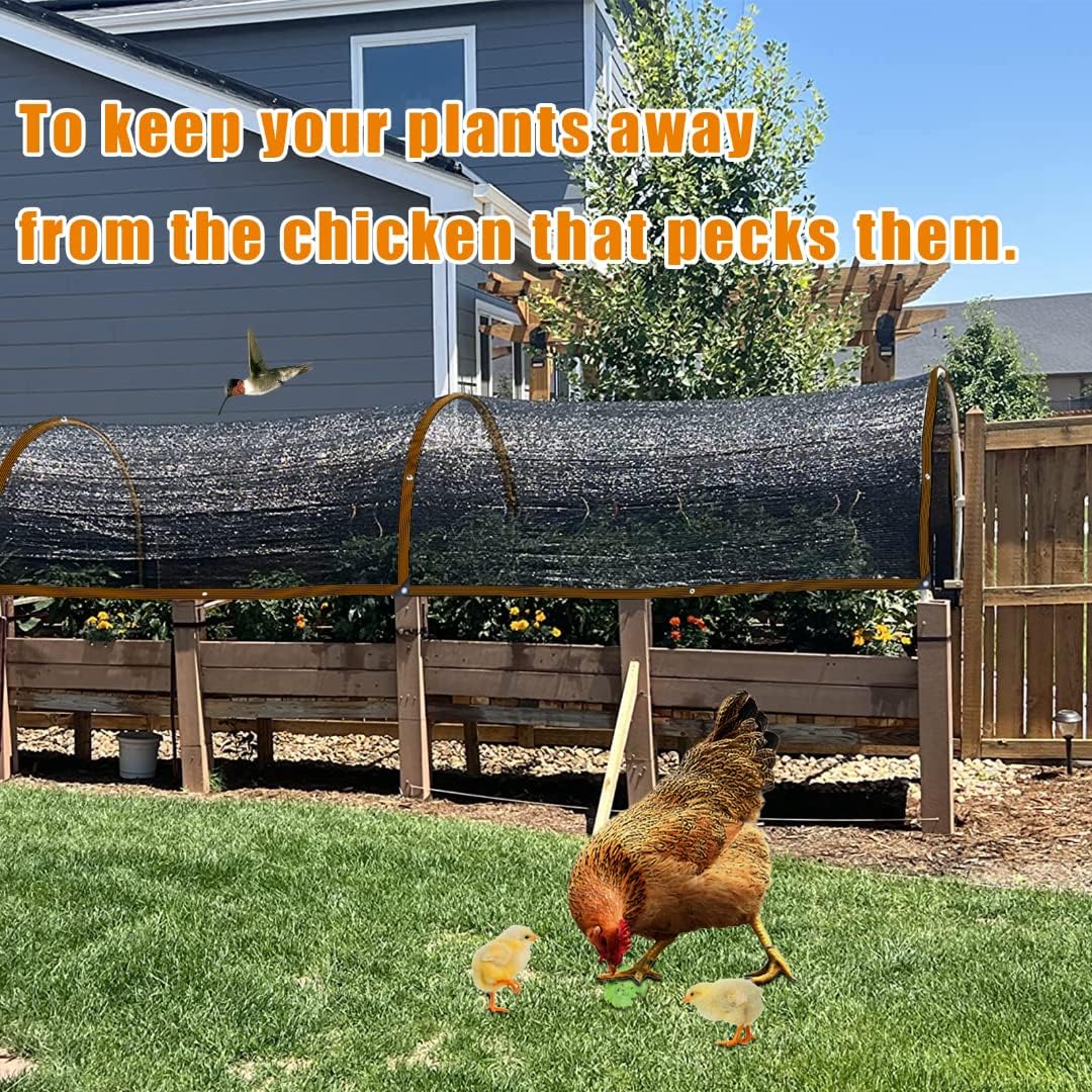 Shade Cloth - for Plants Greenhouse, 70% Sunblock Shade Sails -for Outdoor Garden Pergola Patio Lawn Sun Shade Cloths for Kennel Chicken Coop Easier to Hang Plant Shade Net Cover