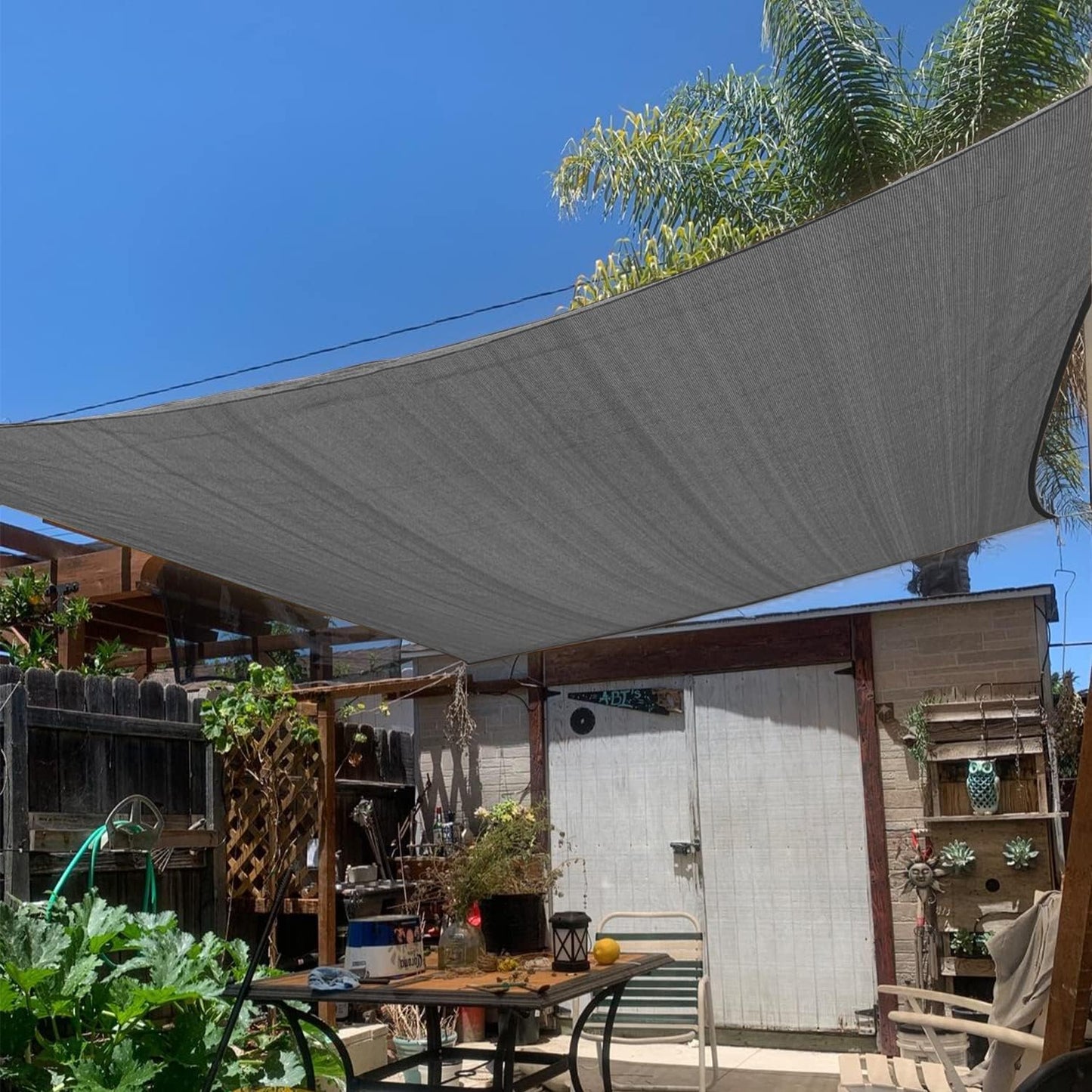 KANAGAWA 6'X22' Dark Gray Custom Size Sun Shade Sail Rectangle UV Block Canopy Cover for Patio Backyard Lawn Garden Outdoor (Customized Available)
