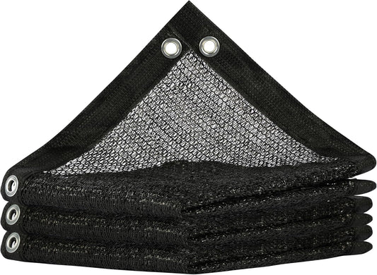 ShadeMart 50% Shade Cloth for Plant, Black 17FT x 82FT Custom Size Outdoor Shade Tarp, Shade Cover with Upgrade Grommets and Zip Ties, Netting Sunblock Net for Vegetables Flower Garden Greenhouse