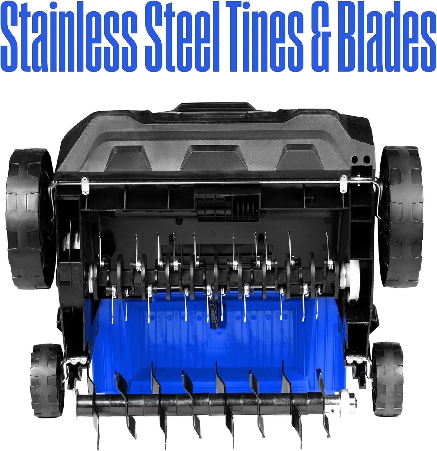 Westinghouse 13-Inch 12 Amp 2-in-1 Corded Electric Dethatcher and Aerator with 8 Gallon Thatch Collection Bag, 4-Position Depth Adjustment, Foldable Handle