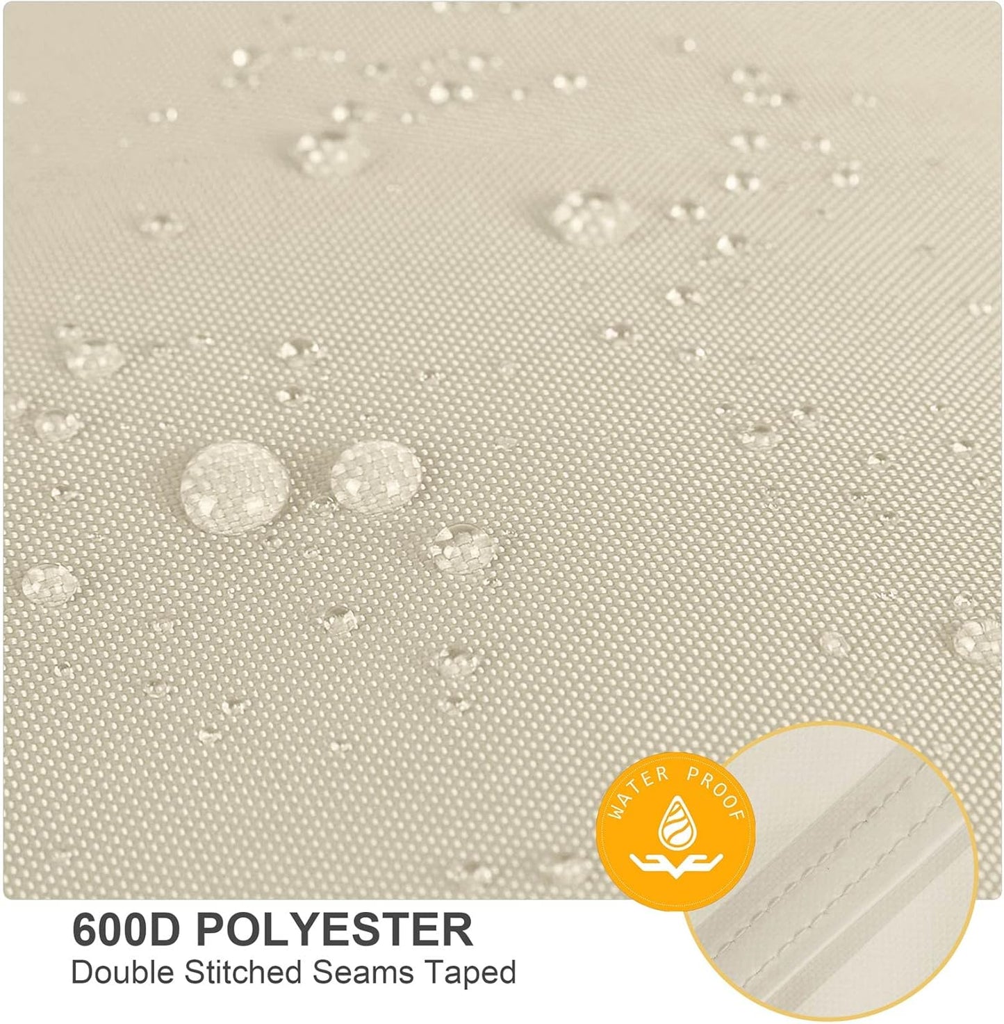 Porch Shield Outdoor Cushion Storage Bag 62 inch Waterproof Outside Storage Bags for Patio Furniture with Zippers and Handles