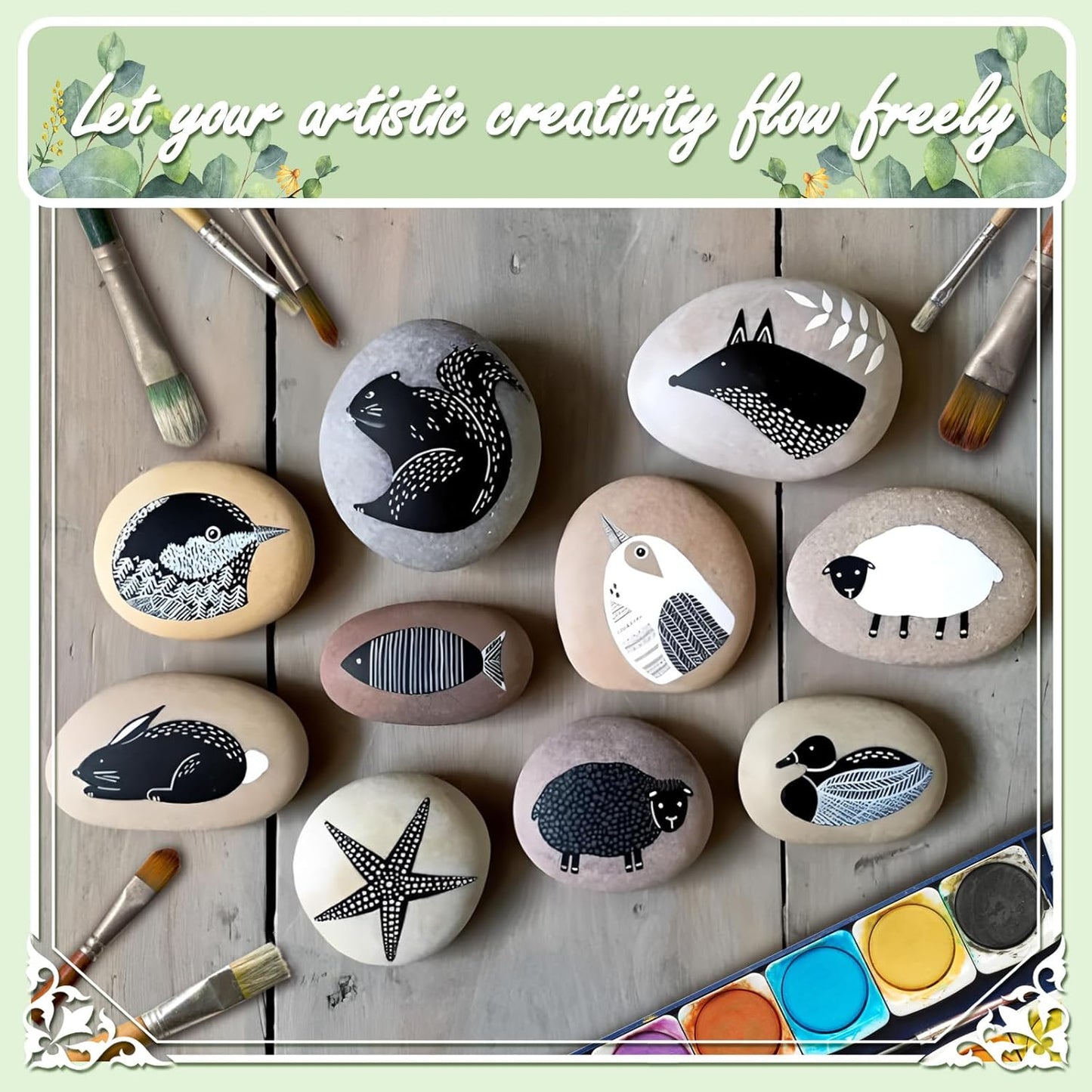 11lbs Smooth River Rocks, 1-2 Inch Hand-Picked Premium Pebbles for Garden and Landscape Design, Kindness Stones for Painting,DIY Arts, Red