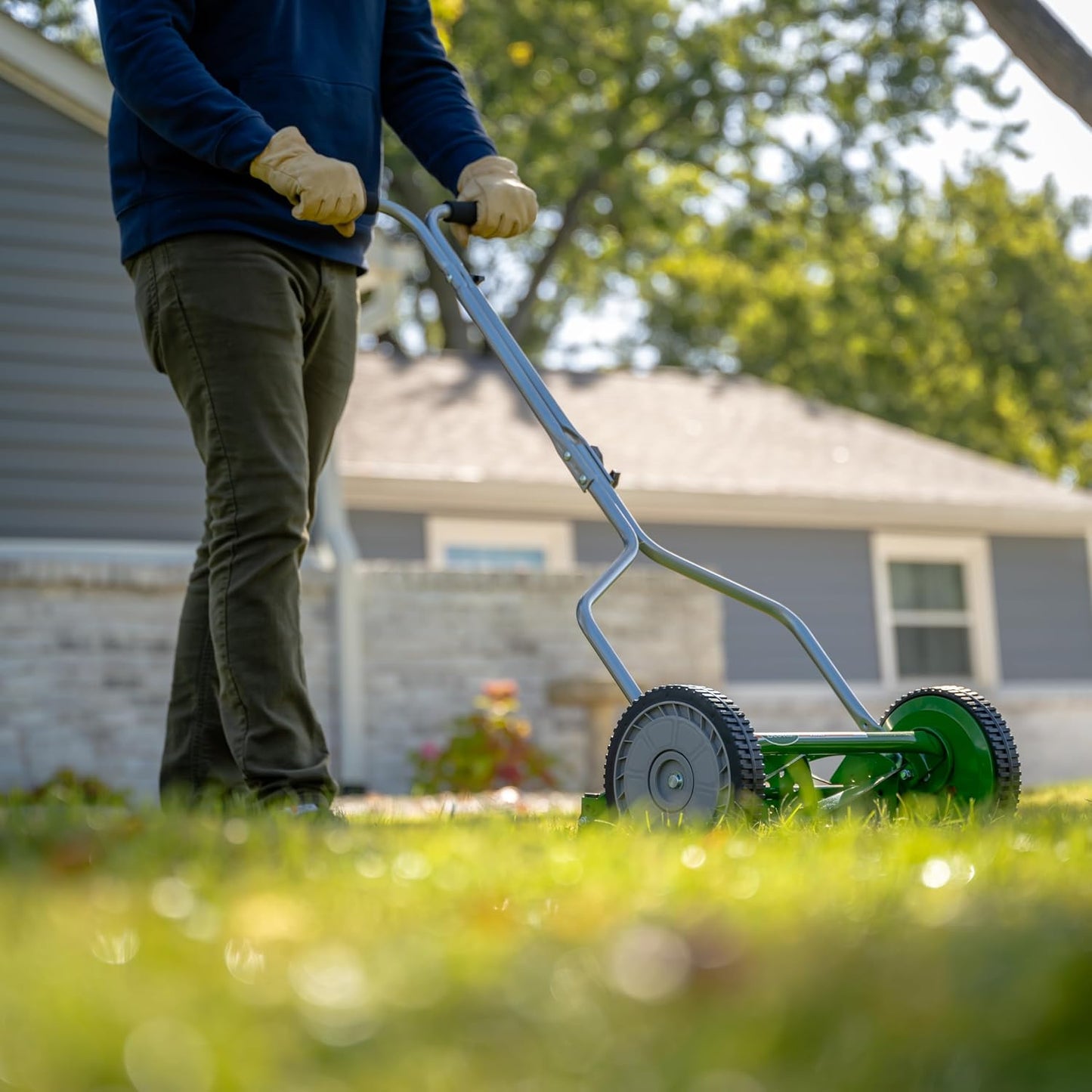 Scotts Outdoor Power Tools 304-14S 14-Inch 5-Blade Push Reel Lawn Mower, Green