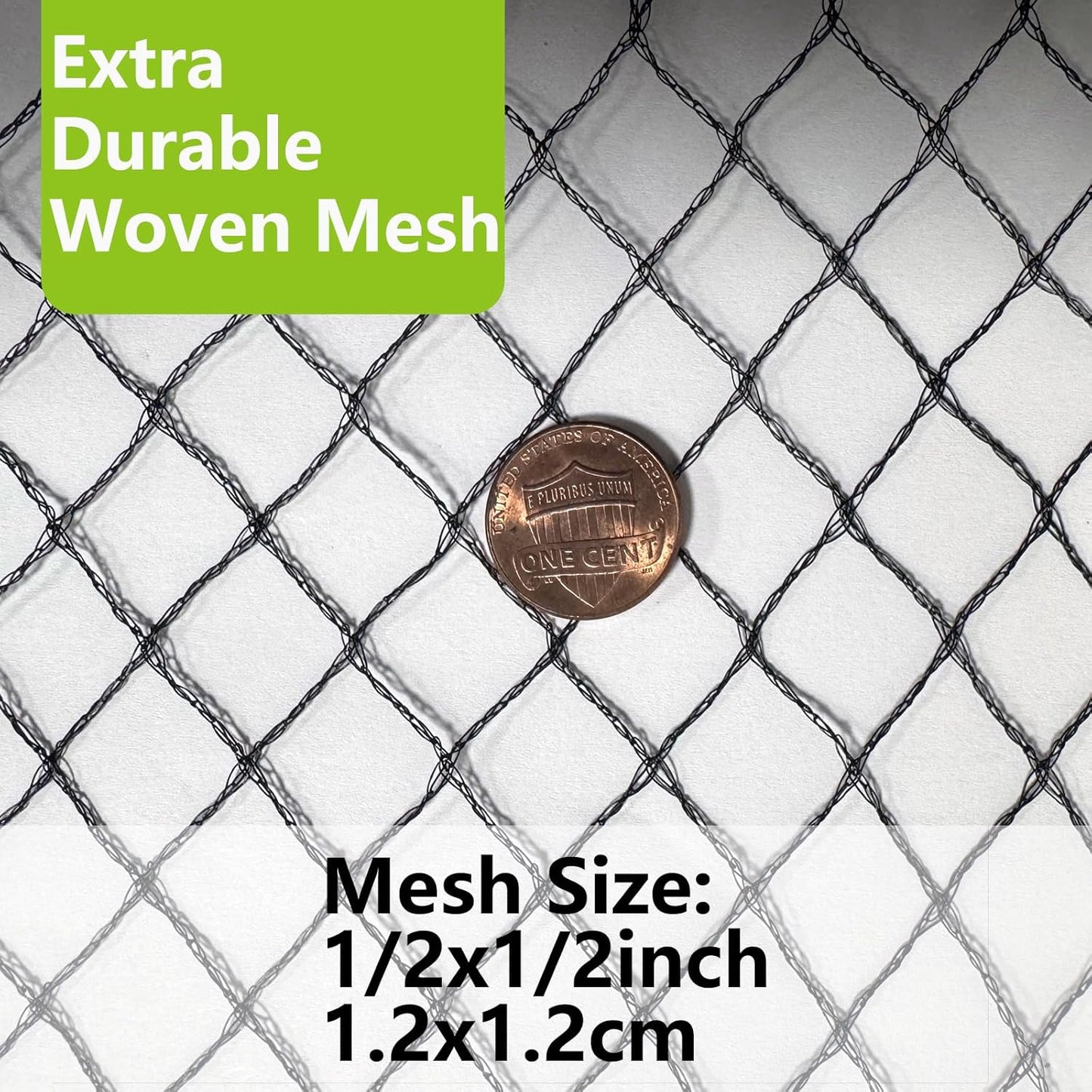 POYEE 25 x 25 FT Bird Netting for Garden Woven Mesh Garden Netting for Plants, Vegetable, Fruit Trees, Blueberry Bushes, Strawberries Against Birds, Deer, Squirrels and Other Animals