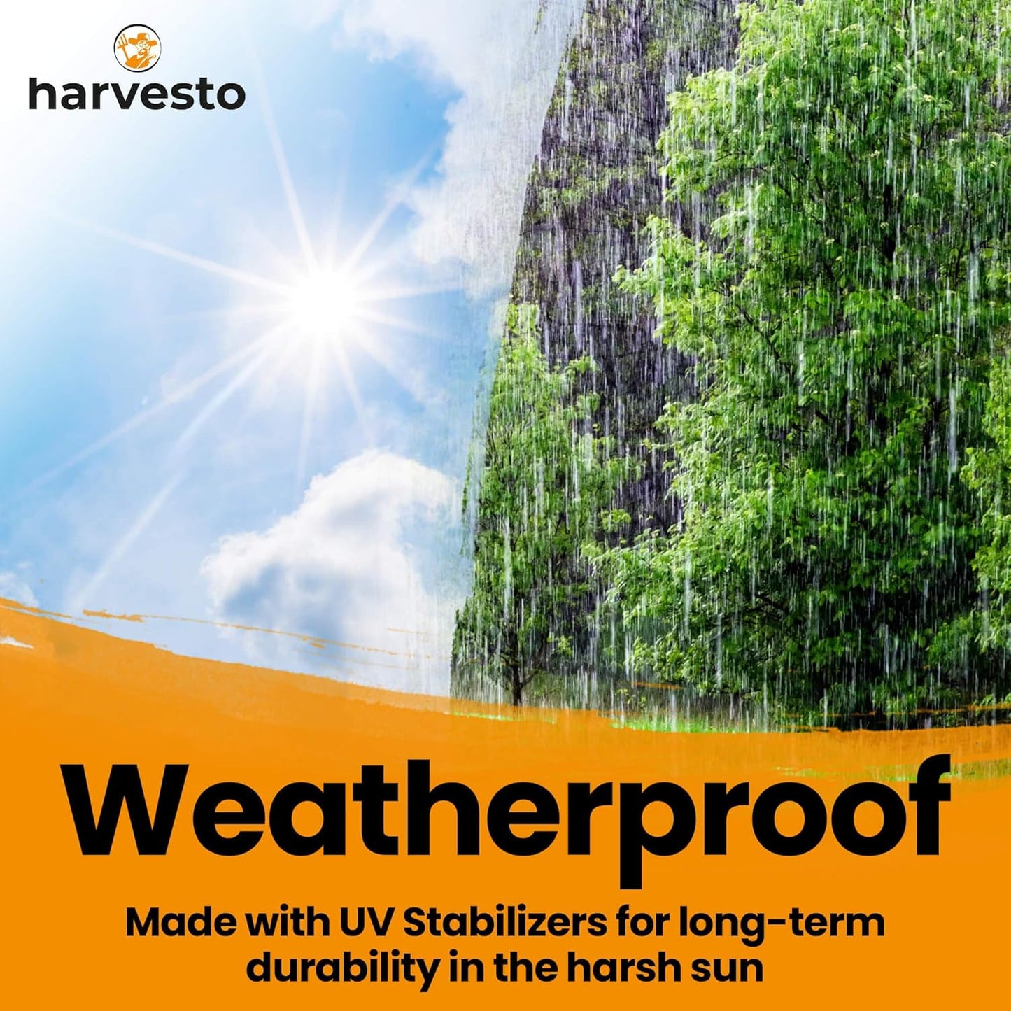 Heavy Duty Bird Netting for Chicken Coops & Runs | Tree & Garden Netting Mesh 1-1/2" | Keep Hawks, Birds & Predators Away | Bird Netting for Blueberry Bushes, Vegetables & Fruit (50' x 50’)