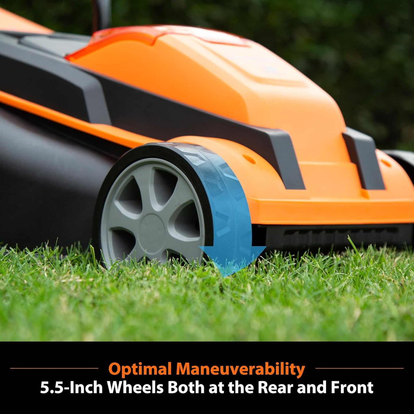 LawnMaster 24VMWBL 24V Max 13-inch Cordless Lawn Mower and Cordless Leaf Blower Combo with 2x4.0Ah Batteries and Charger