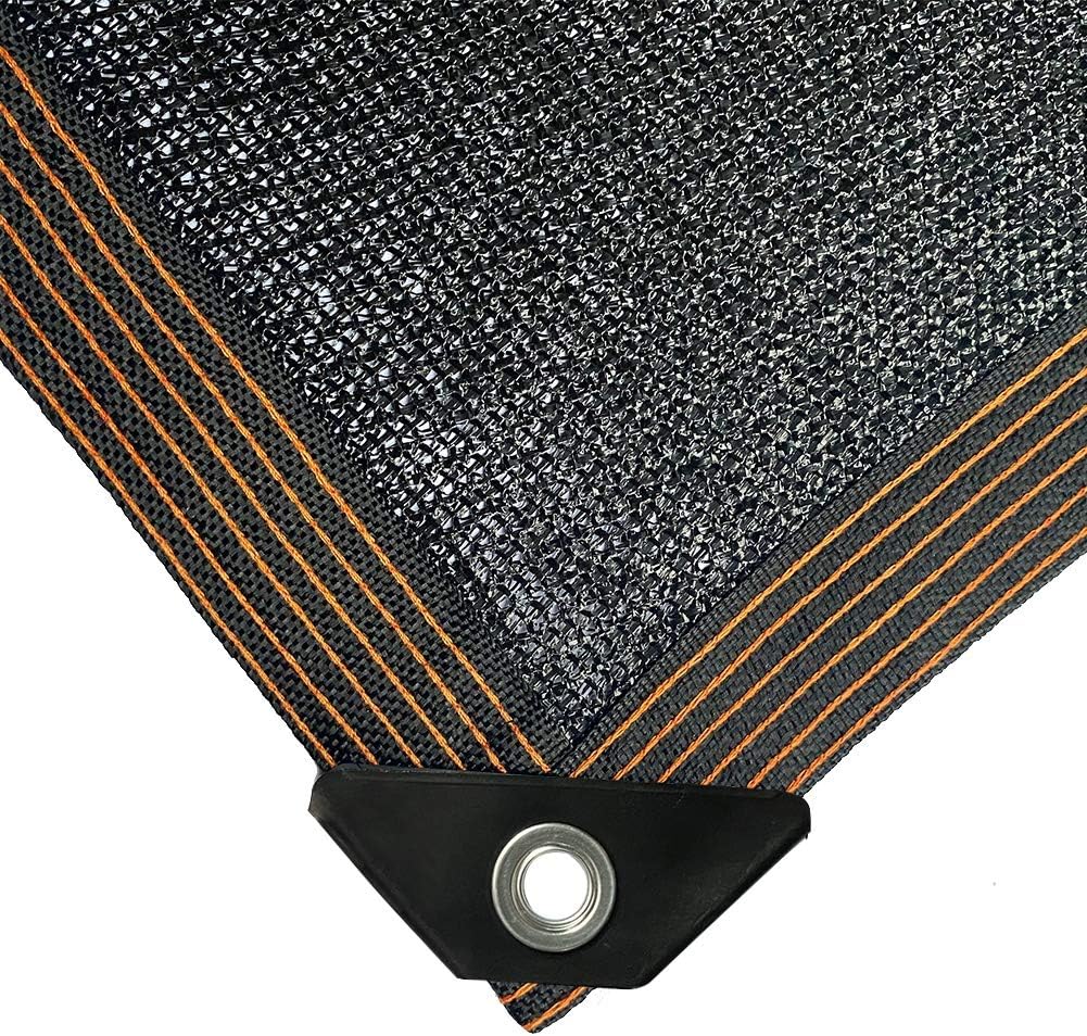 winemana 70% Black Shade Cloth, 12 x 8 FT Durable Mesh Tarp with Grommets, Resistant Garden Sun Shade Netting with Taped Edge for Plant Cover, Greenhouse, Patio, Tomatoes, Chicken Coop, Barn Kennel