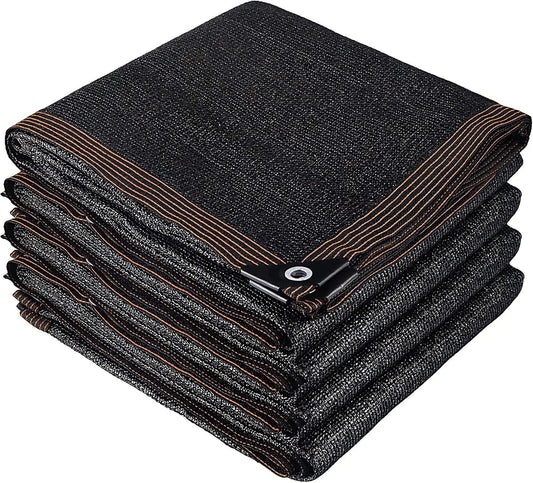 winemana 70% Black Shade Cloth, 12 x 12 FT Durable Mesh Tarp with Grommets, Resistant Garden Sun Shade Netting with Taped Edge for Plant Cover, Greenhouse, Patio, Tomatoes, Chicken Coop, Barn Kennel