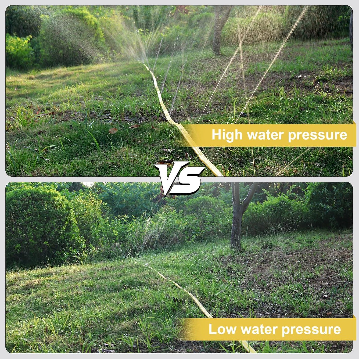 3-Pack Sprinkler Soaker Hose 25 ft (75 ft Total) – Flexible Sprinkler & Drip Irrigation System for Lawn, Garden & Yard Watering, Heavy-Duty, Leak-Proof & Easy to Use