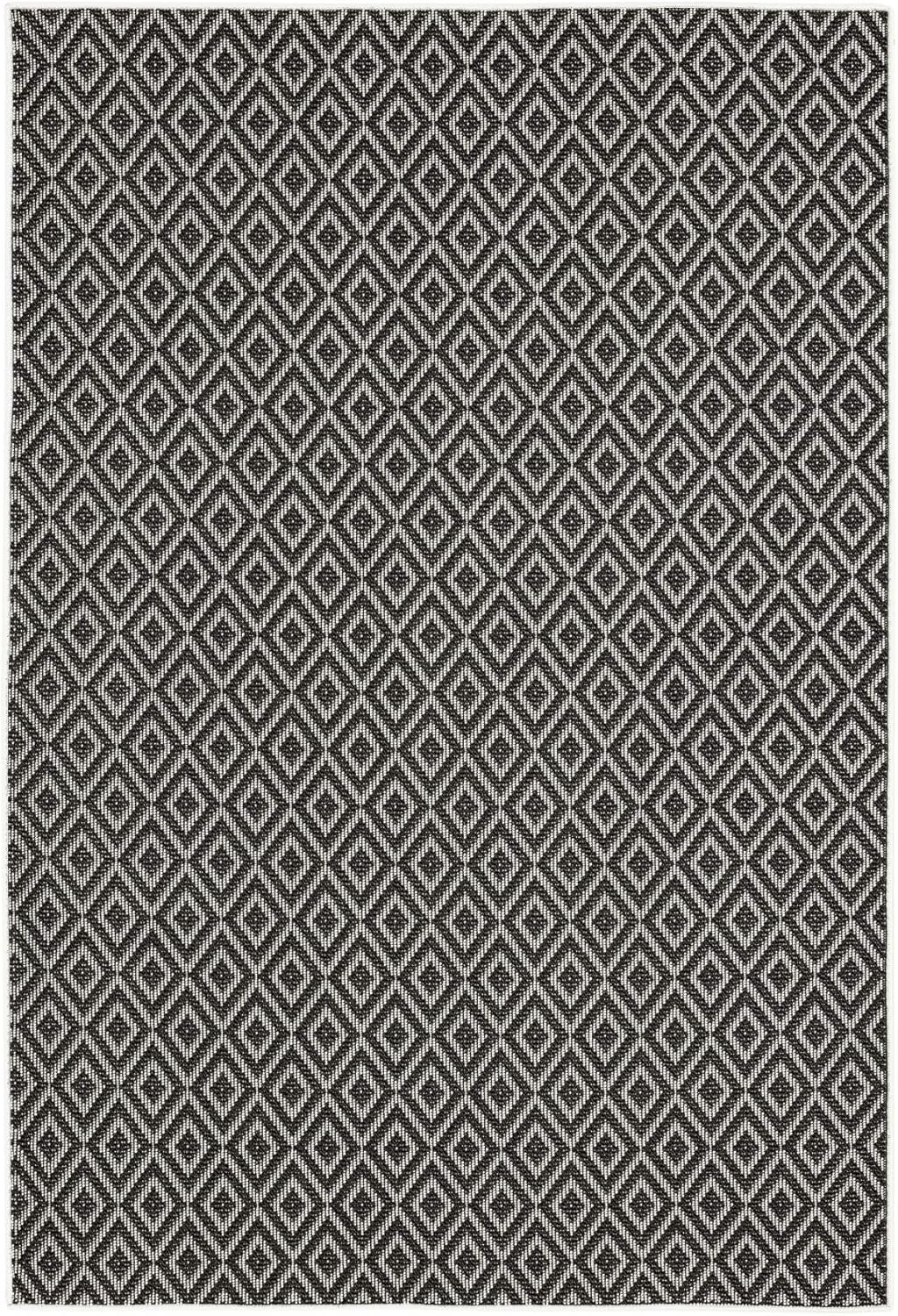 Home Dynamix Tripoli Lydia Indoor/Outdoor Area Rug, Modern Dark Gray, 7'10"x10'2" Rectangle