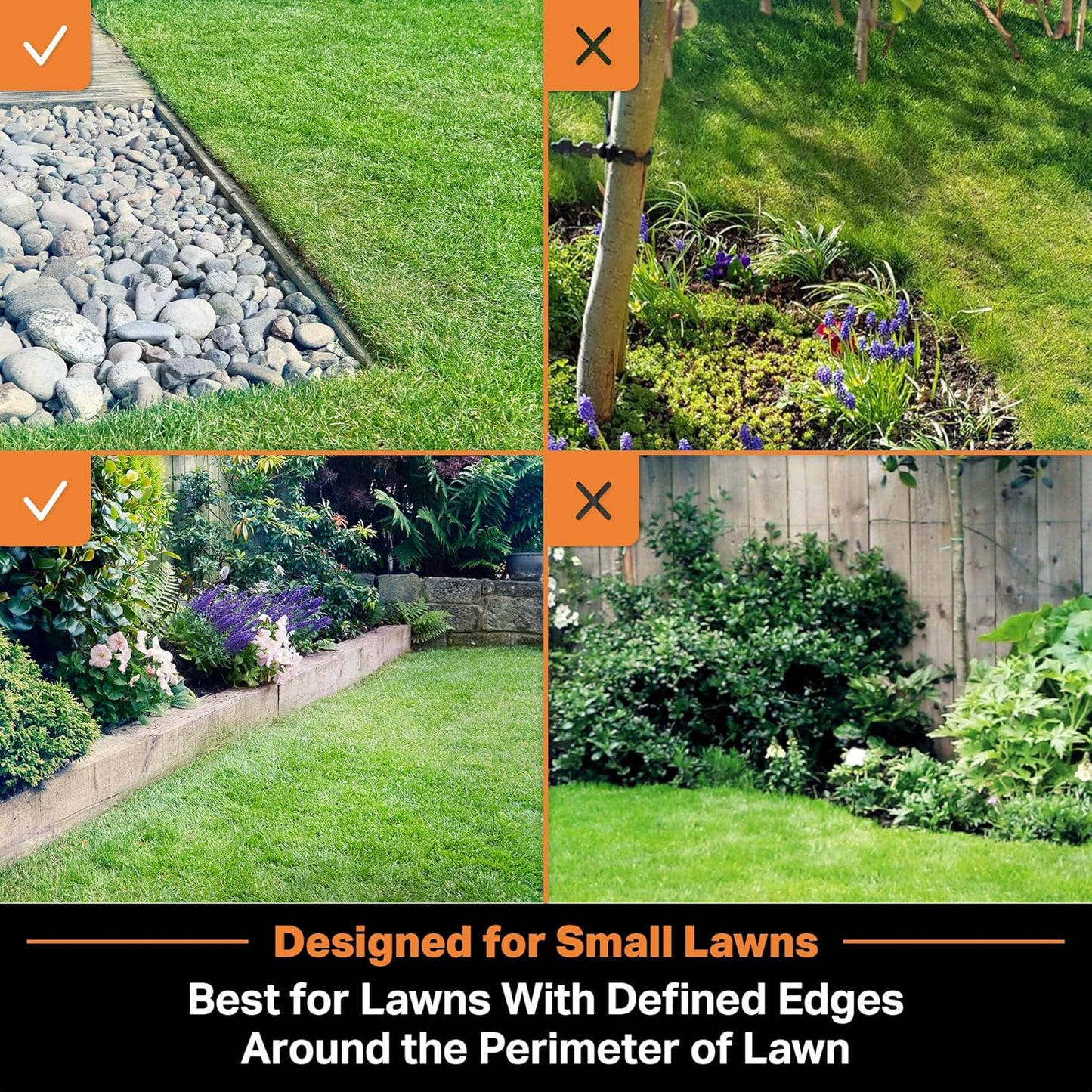 LawnMaster OcuMow™ Robot Lawn Mower with Cordless 24V MAX 10” Grass Trimmer Combo Kit Perimeter Wire Free for Small Yards 2000-4000 Square Feet Optical Navigation Automatic Obstacle Avoidance Spot Cut