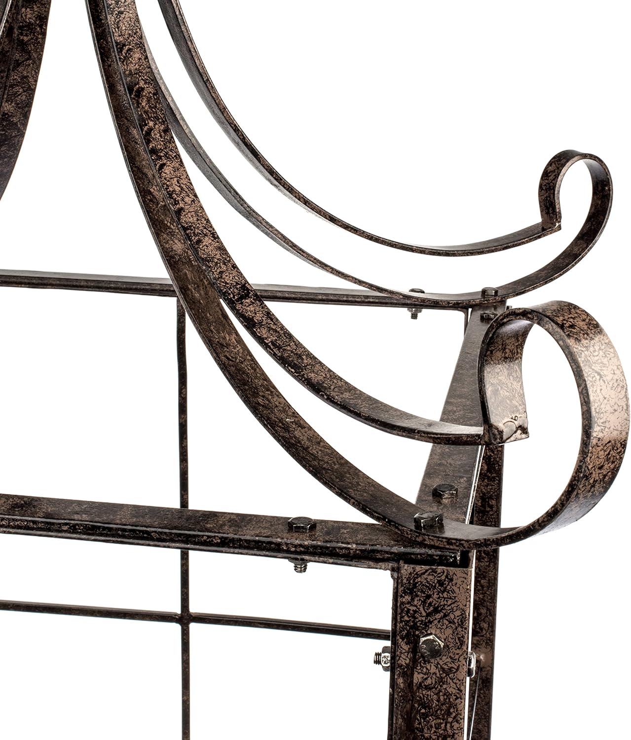 H Potter Trellis Obelisk for Climbing Plant Large Garden Wrought Iron Ornamental for Patio Deck