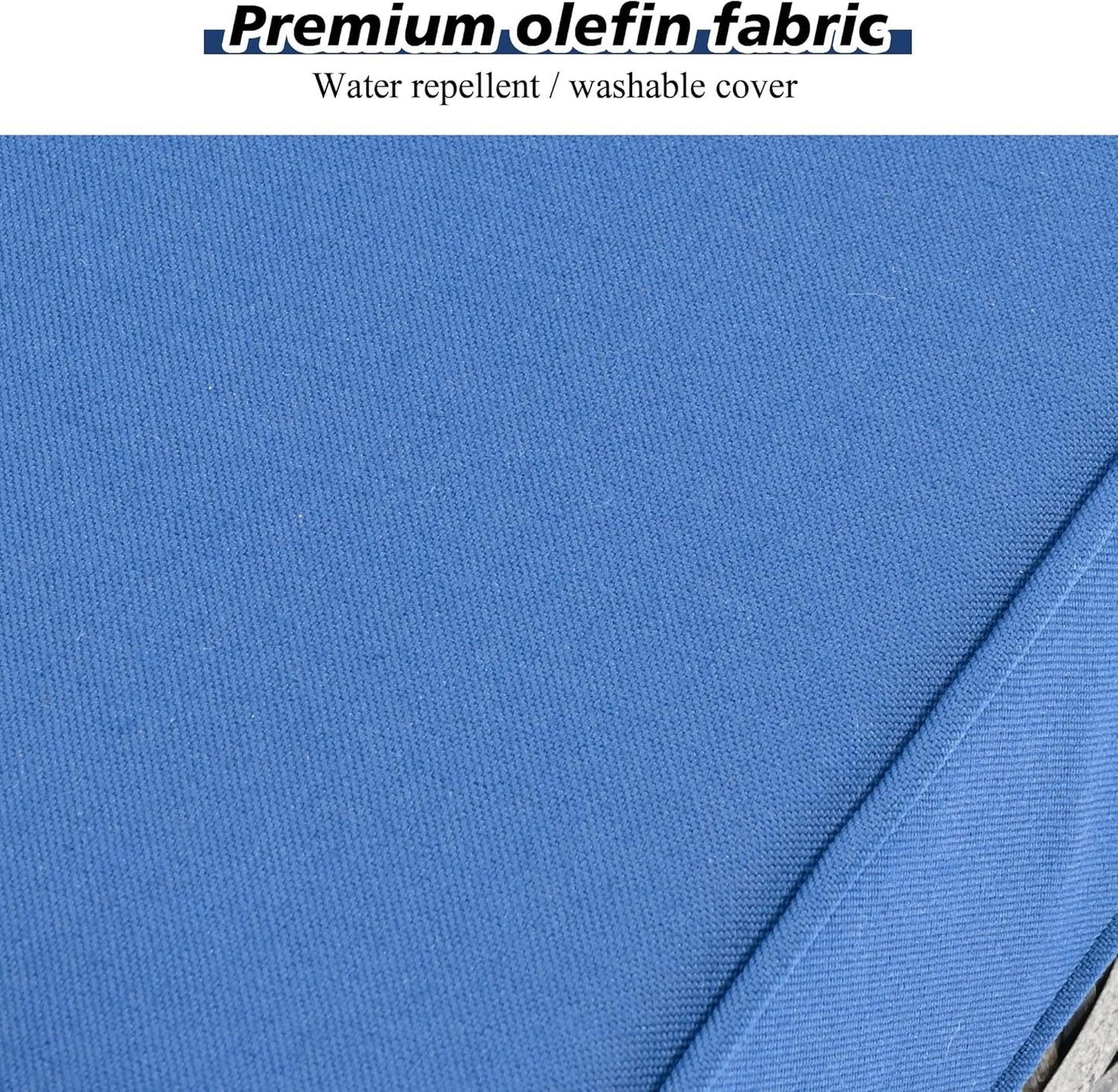 HOOOWOOO 9 Piece Modular Patio Outdoor Sectional Furniture Set with Large Propane Fire Pit Table,Wicker Conversation Sofa Set with Swivel Chairs,Outside Couch Set(Navy Blue)